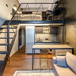 Stylish Black And White Loft *