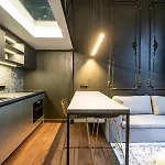 Stylish Black And White Loft *