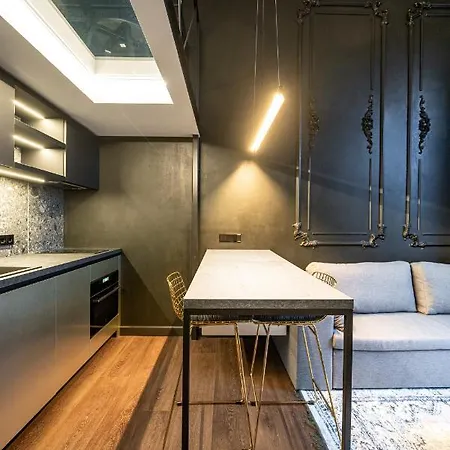 Stylish Black And White Loft *