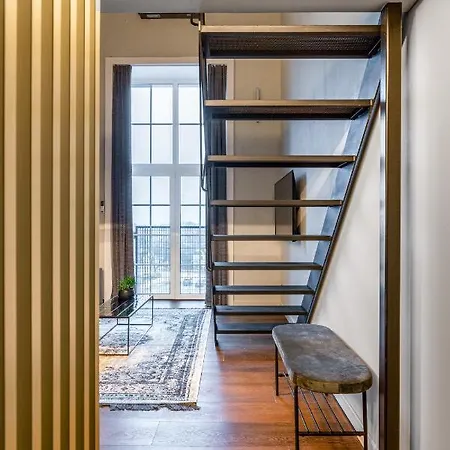 Stylish Black And White Loft Kaunas