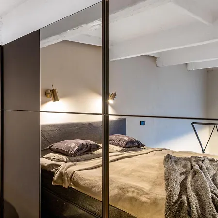 Apartment Stylish Black And White Loft