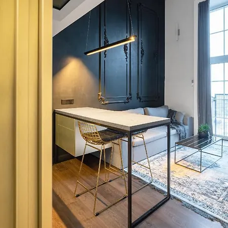 Daire Stylish Black And White Loft *