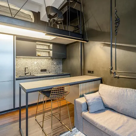 Stylish Black And White Loft