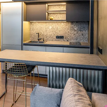 Stylish Black And White Loft *