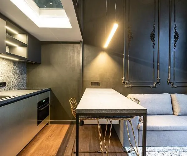 Stylish Black And White Loft *