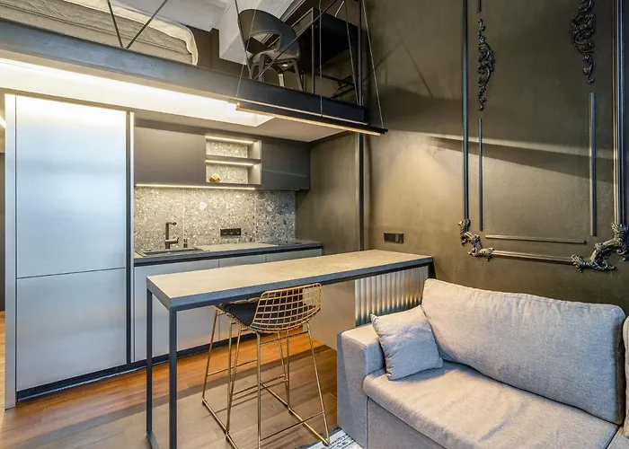 Stylish Black And White Loft