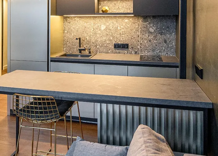 Stylish Black And White Loft *